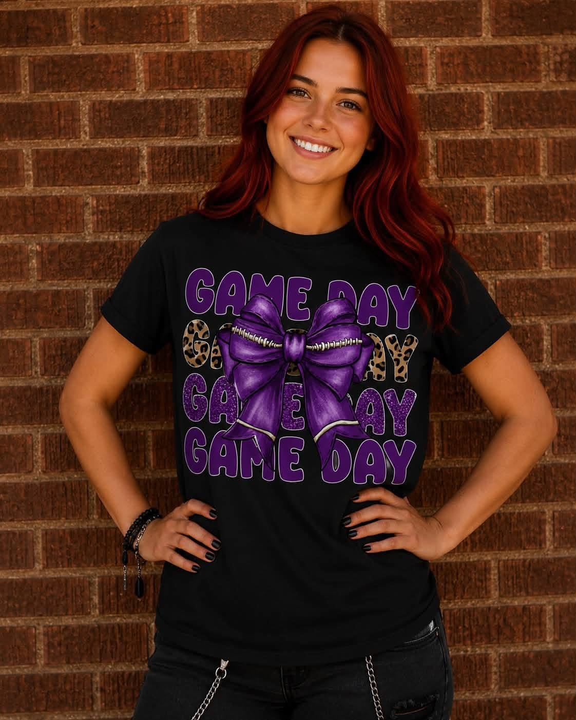 Game Day Bow Spirit Tee – Preorder