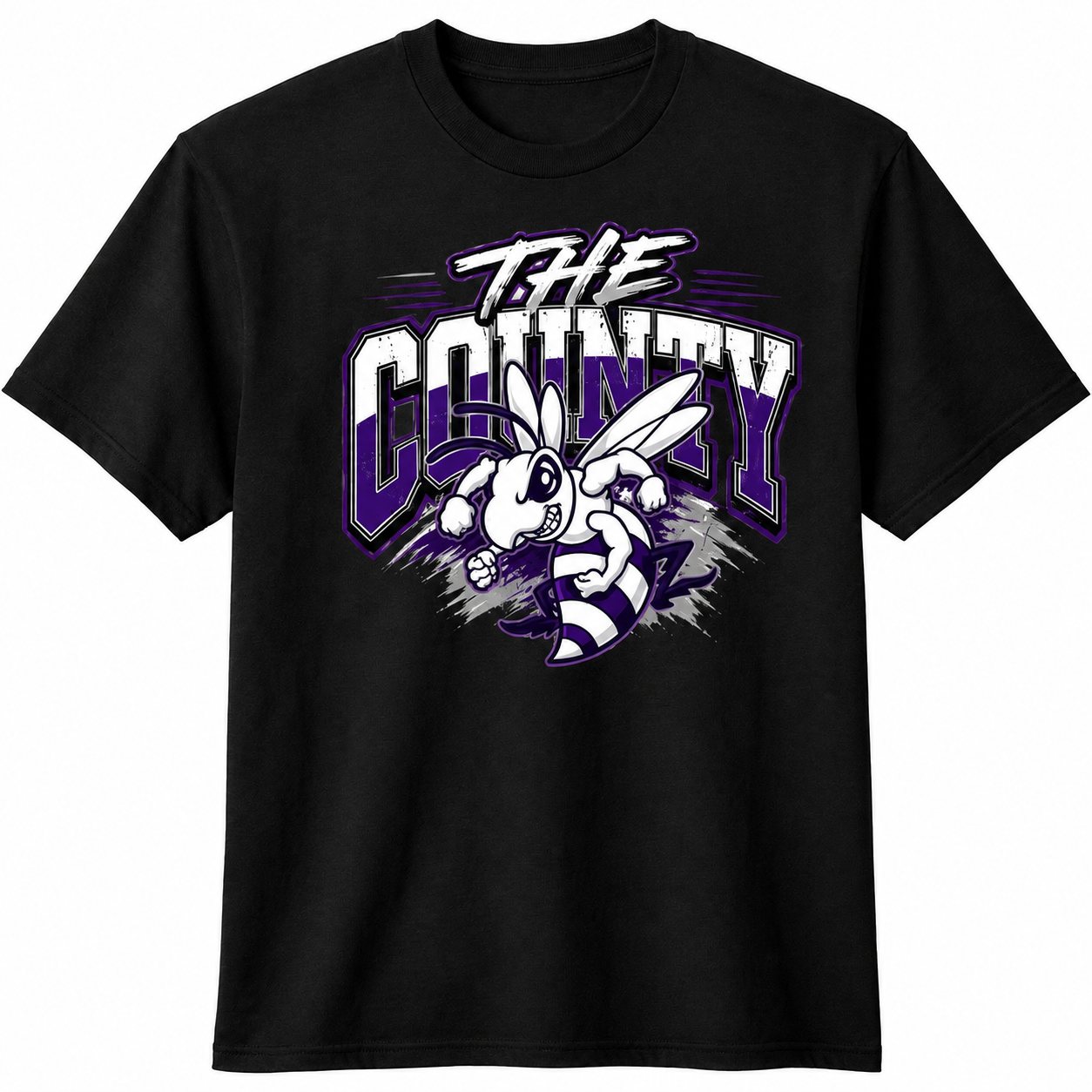 PREORDER – "The County" Hornet Spirit Tee 🖤💜