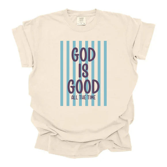 Preorder – “God Is Good All The Time” Faith Shirt 💙✨