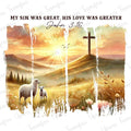 Preorder – “My Sin Was Great, His Love Was Greater” John 3:16 Shirt ✝️🌅