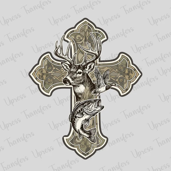 Preorder – Hunting Cross Faith Shirt ✝️🦌🎣