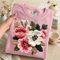 Preorder – Faux Yarn Spring Flowers Shirt 🌸✨