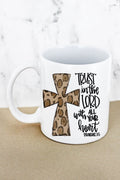 Cross Leopard Trust In The Lord 15oz White Mug